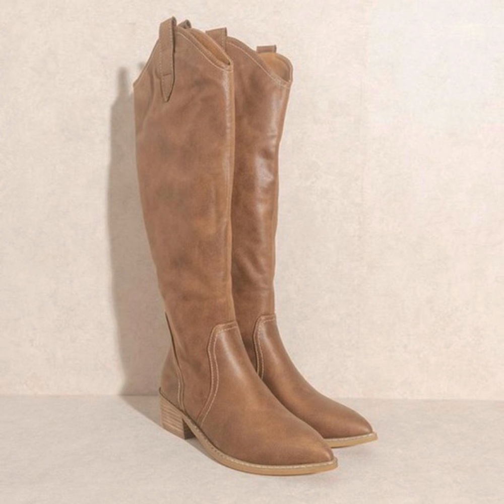 Brown Cowboy Style Boot